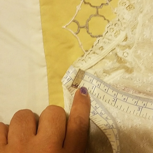 INC International Concepts  cream lace blouse. - Picture 6 of 8